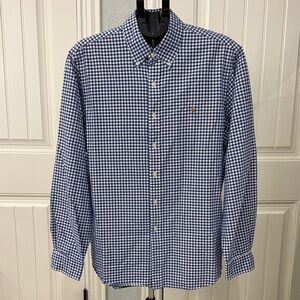 Men's Blue Checkered Shirt